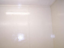 Epoxy.com Product #1 All Purpose Epoxy Coating, over a wooden wall